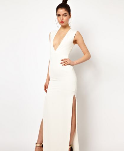 Rochie Maxi cu low-cut decolte