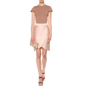 Gentuță de piele cu fermoar Aligator